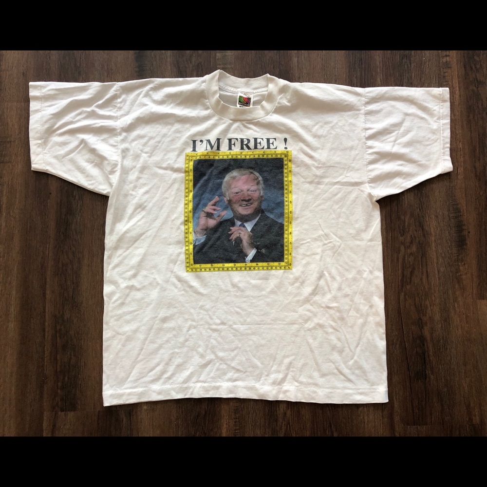 Vtg John Inman T Shirt Are you Being Served XL 90s